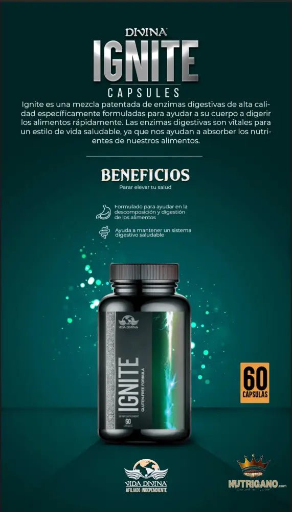 Ignite Digestive Enzymes Capsules | Vida Divina | Vida Divina
