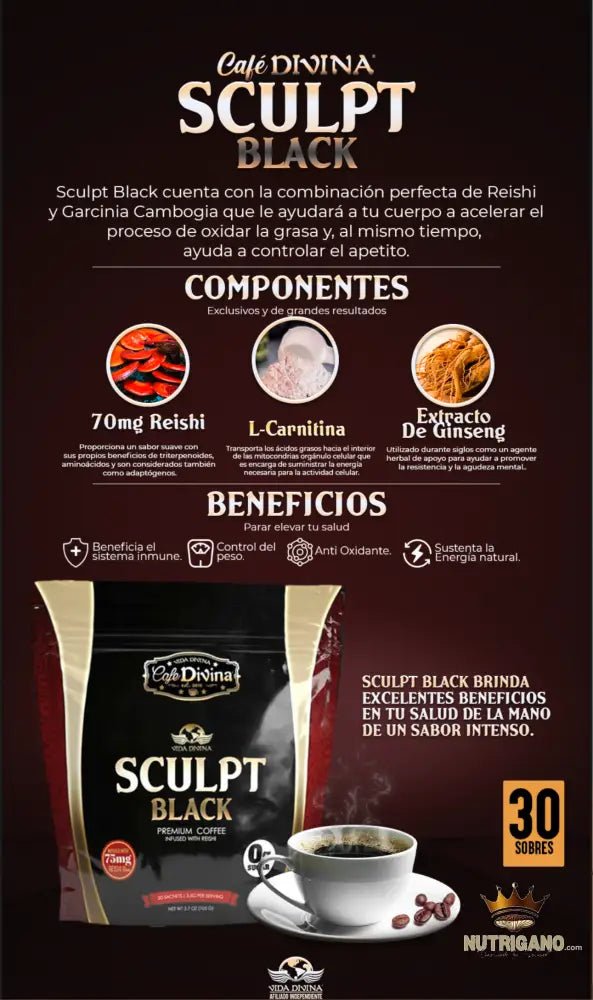 Sculpt Black Coffee | Vida Divina | Vida Divina