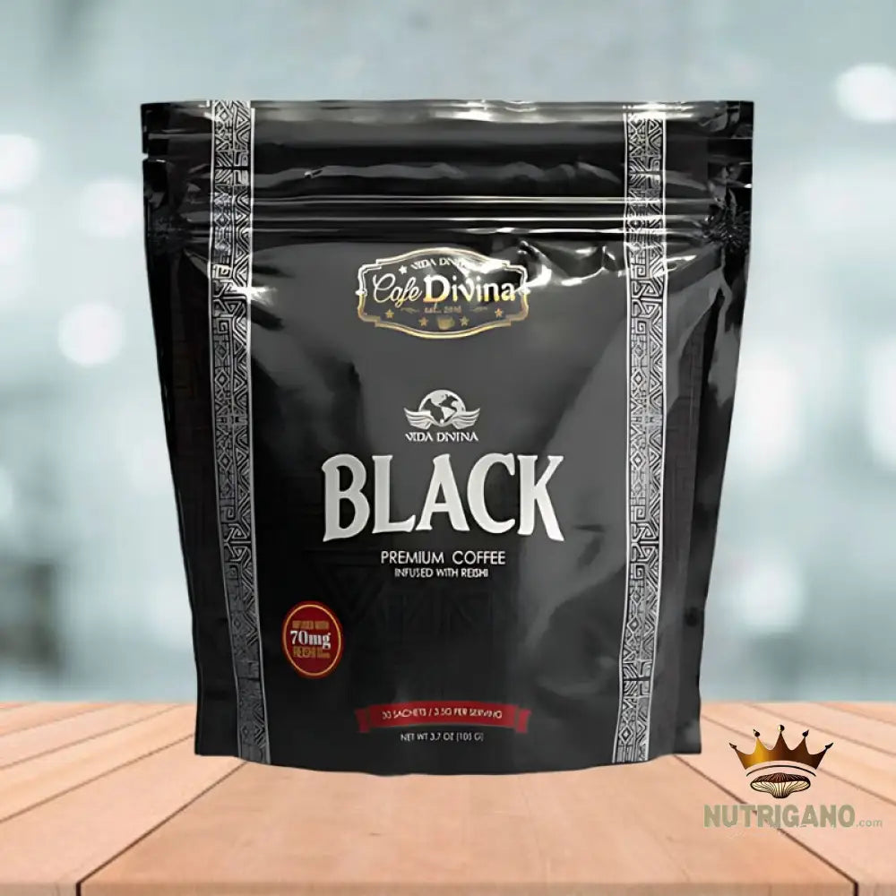 Vida Divina Black Coffee - NutriGano.com