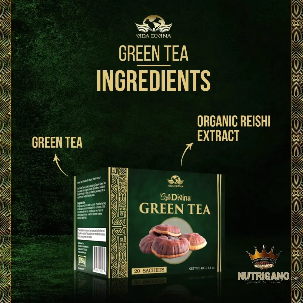 Green Tea with Reishi | Vida Divina | Vida Divina