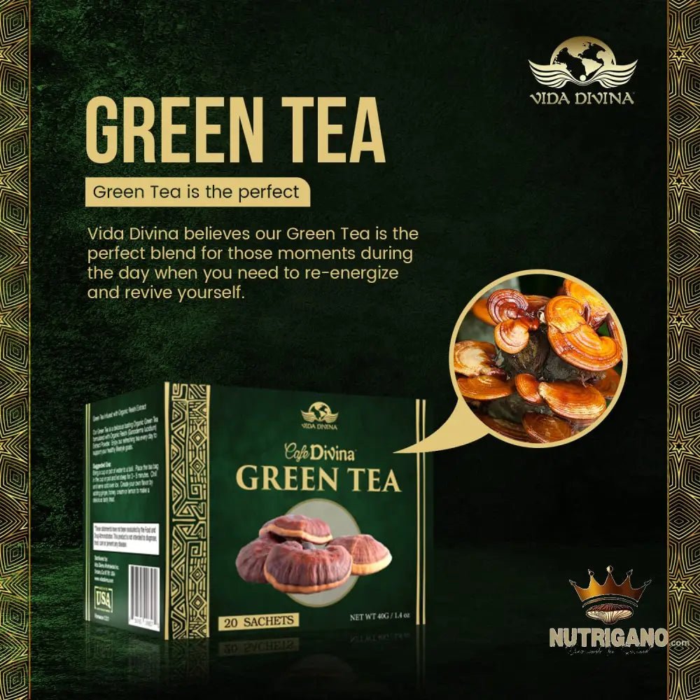 Green Tea with Reishi | Vida Divina | Vida Divina