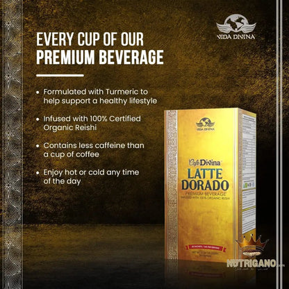 Latte Dorado with turmeric extract | Vida Divina | Vida Divina