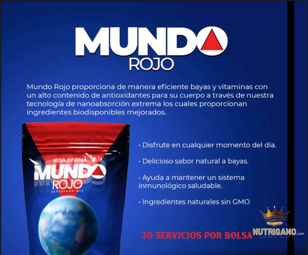 Mundo Rojo Superfood Mix | Antioxidant Berries and Vitamins | Vida Divina | Vida Divina