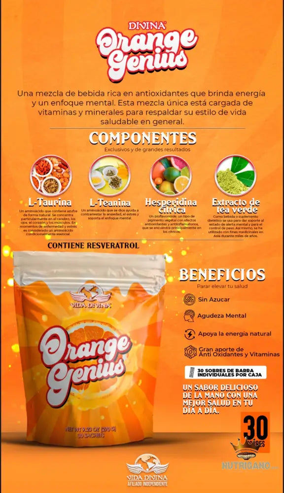 Orange Genius Cafe Divina