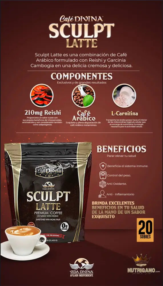 Sculpt Latte Coffee Cafe Divina