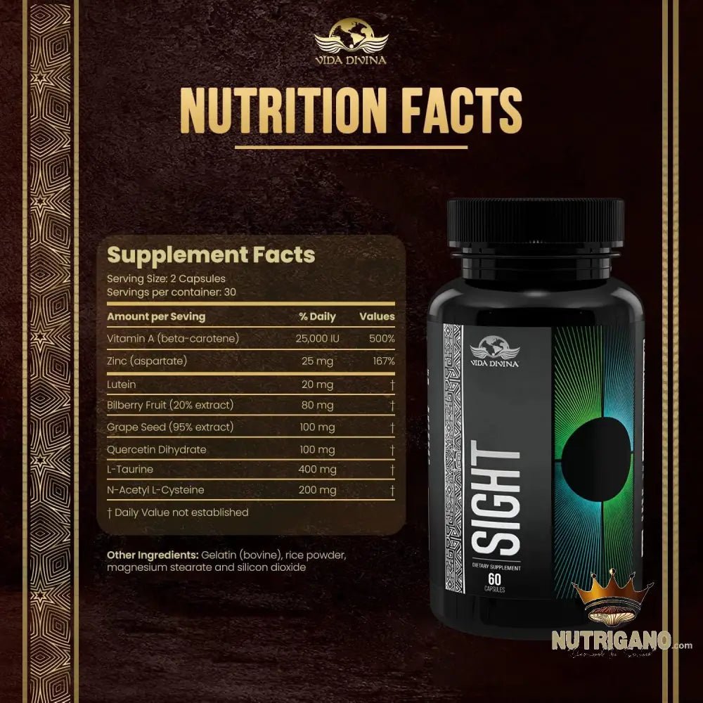 Sight Capsules: Eye Health & Vision Support | Vida Divina | Vida Divina