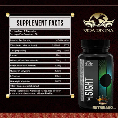 Sight Capsules: Eye Health & Vision Support | Vida Divina | Vida Divina