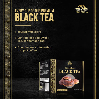 Vida Divina Black Tea - NutriGano.com