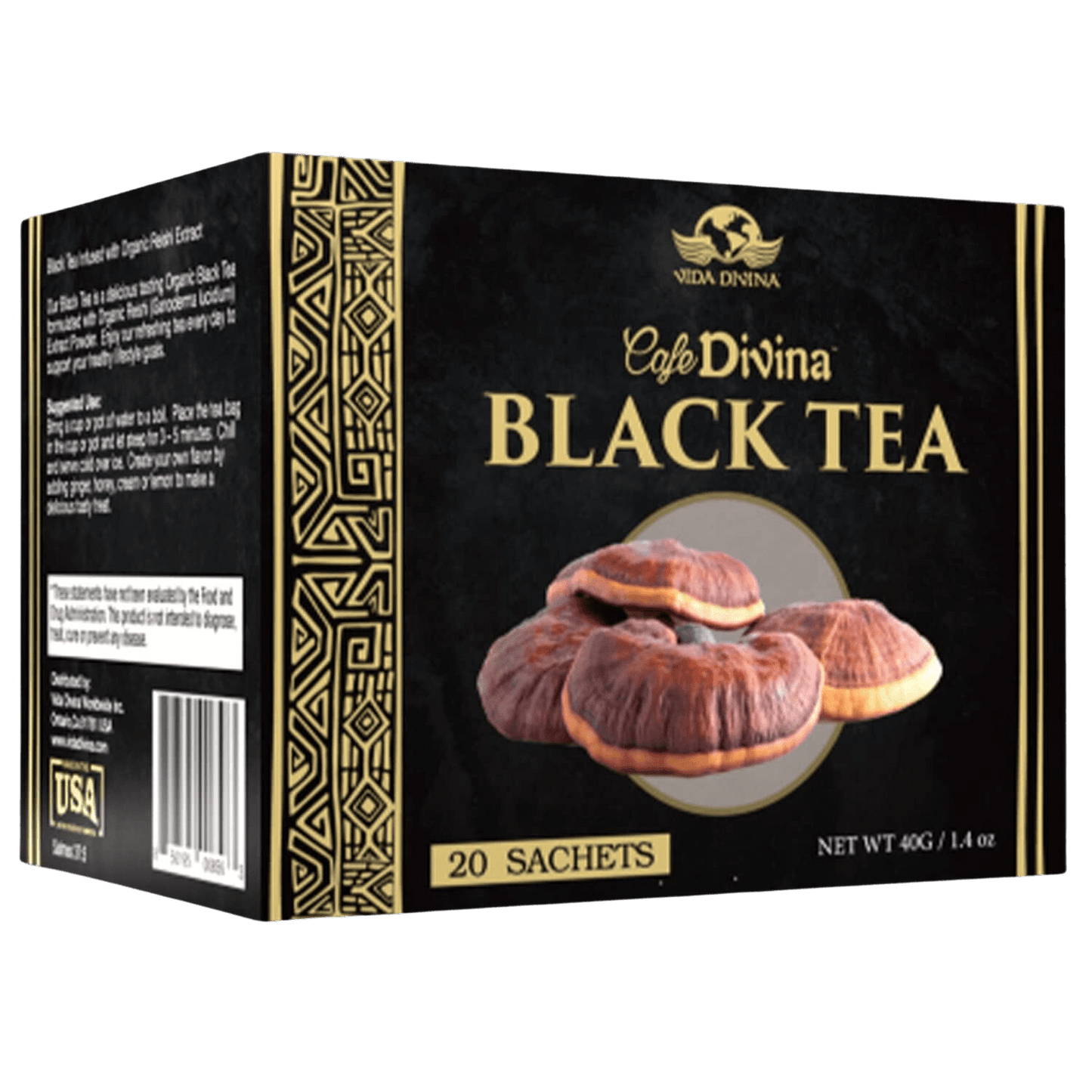 Vida Divina Black Tea - NutriGano.com