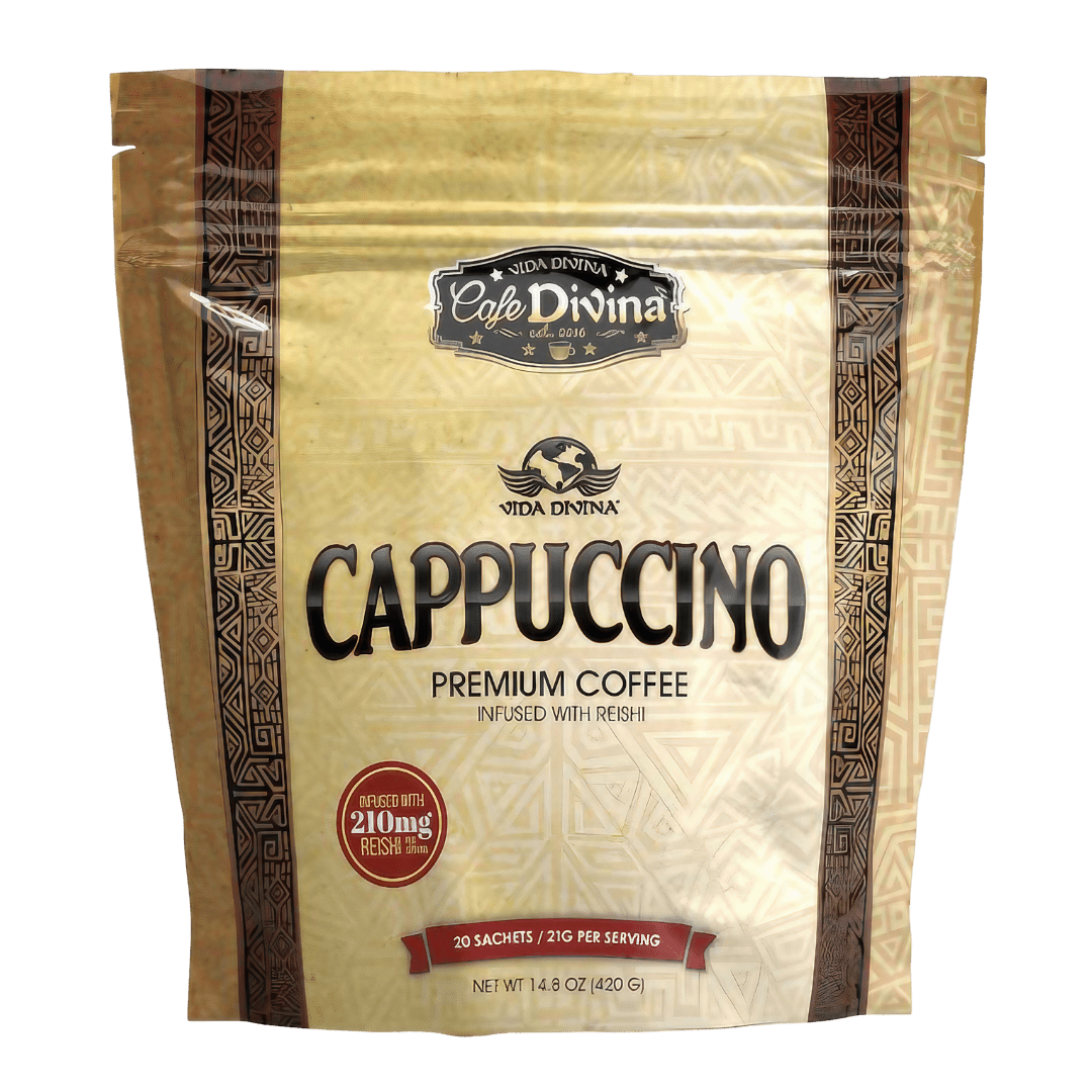 Vida Divina Cappuccino Coffee - NutriGano.com