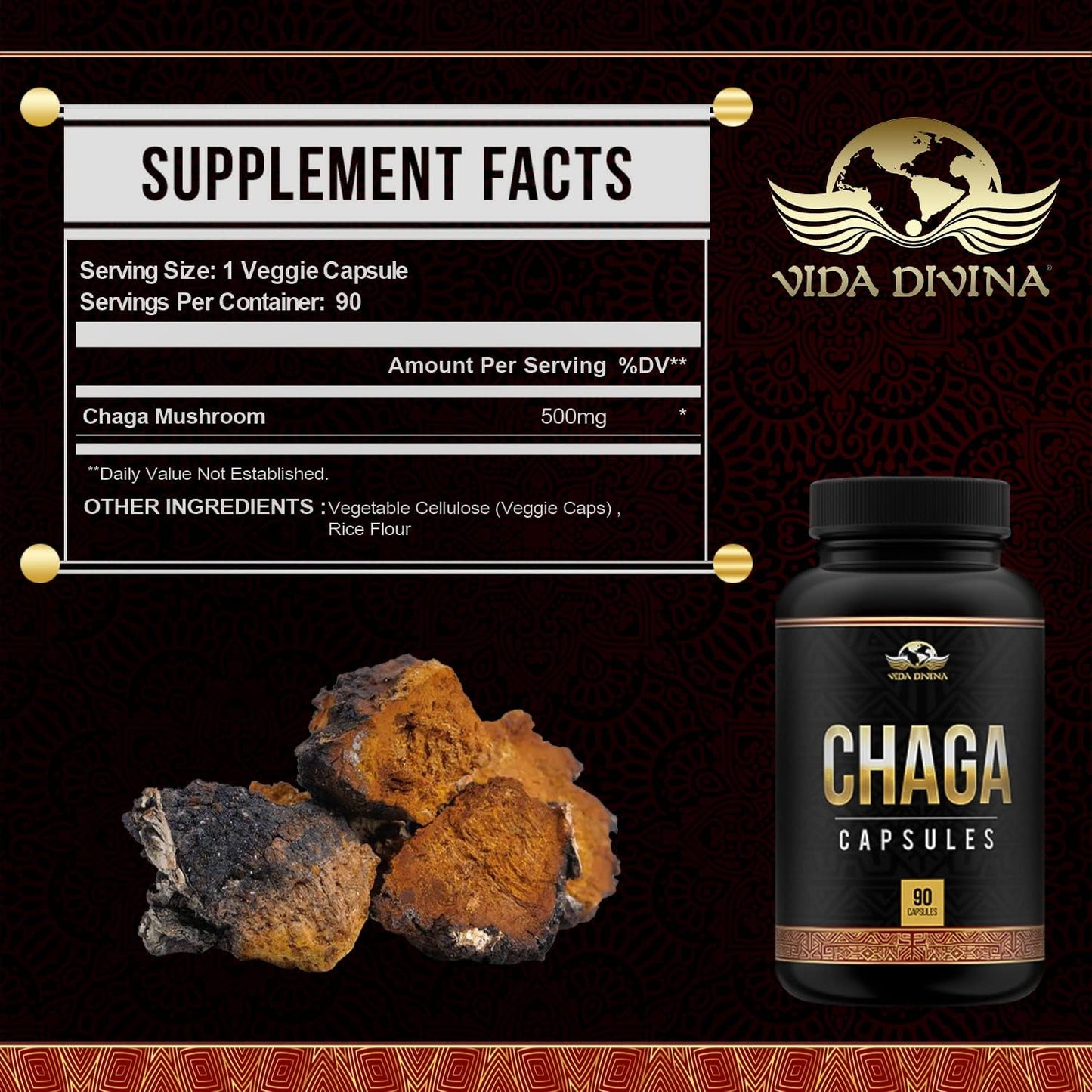 Vida Divina Chaga - NutriGano.com