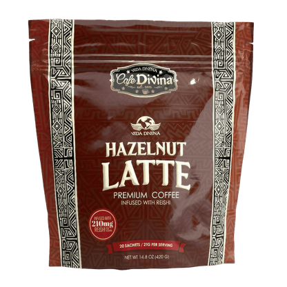 Vida Divina Hazelnut Latte Coffee - NutriGano.com