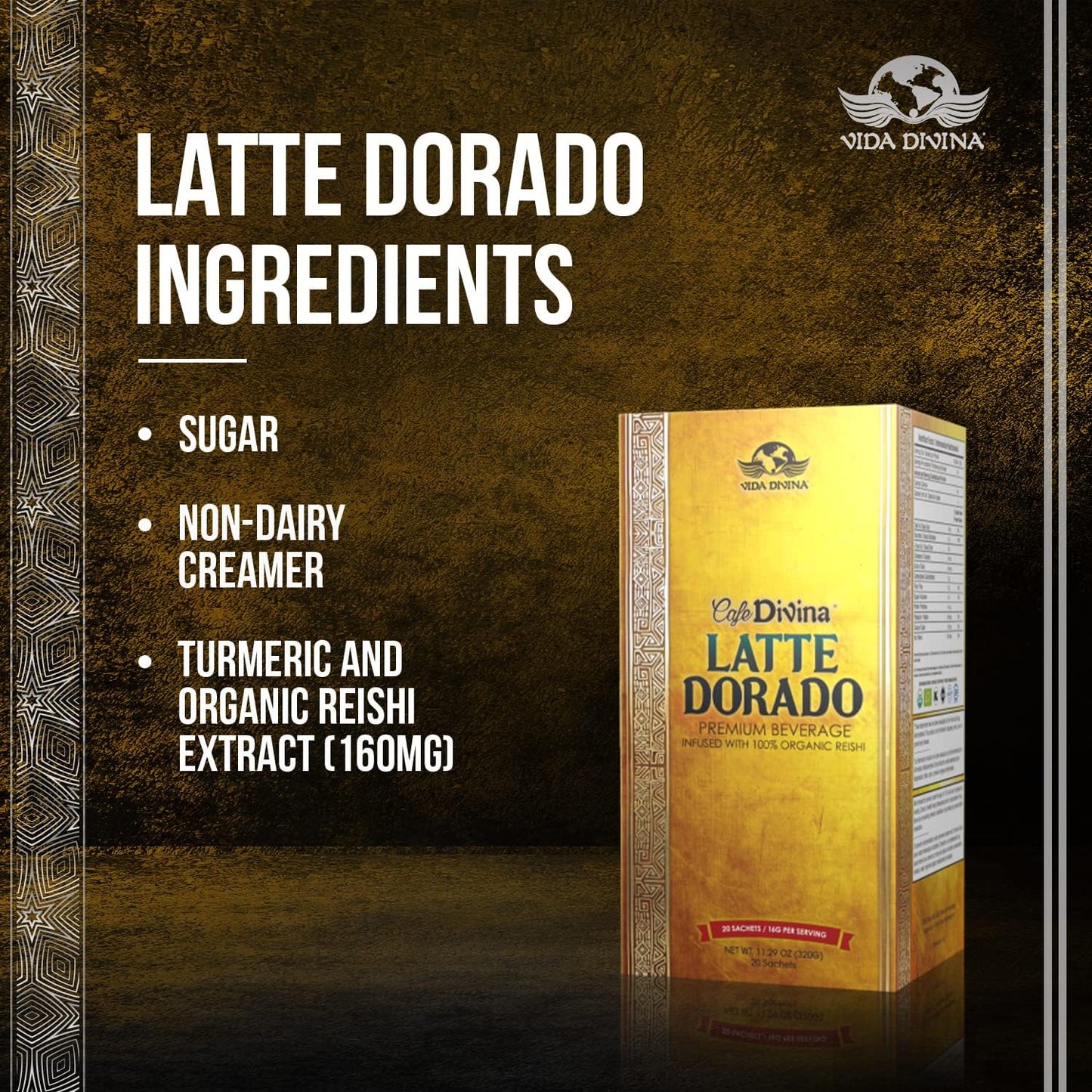 Vida Divina Latte Dorado Curcuma - NutriGano.com